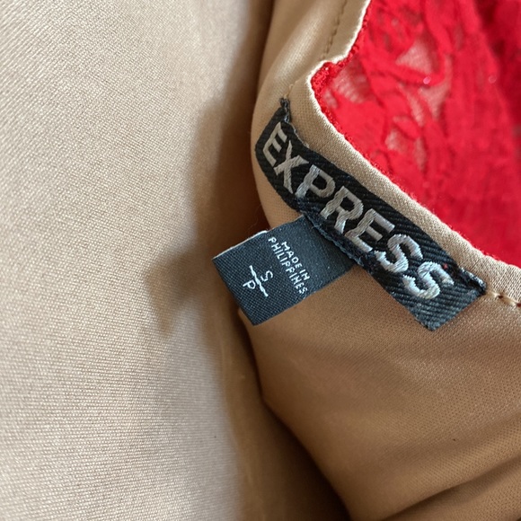 Express Red Lacy Dress - Picture 5 of 10